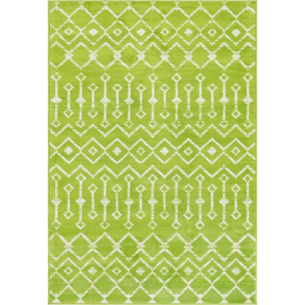 Rug Unique Loom Moroccan Trellis Green Rectangular 4' 0 x 6' 0 Rug Unique Loom Moroccan Trellis Green Rectangular 4' 0 x 6' 0
