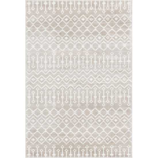 Rug Unique Loom Moroccan Trellis Beige Rectangular 6' 0 x 9' 0