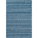 Rug Unique Loom Moroccan Trellis Dark Blue Rectangular 6' 0 x 9' 0