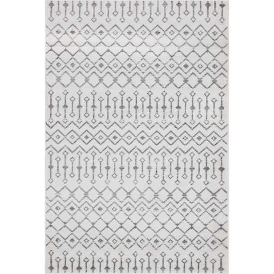 Rug Unique Loom Moroccan Trellis Ivory Rectangular 6' 0 x 9' 0