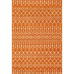 Rug Unique Loom Moroccan Trellis Orange Rectangular 6' 0 x 9' 0