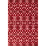 Rug Unique Loom Moroccan Trellis Red Rectangular 6' 0 x 9' 0