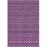 Rug Unique Loom Moroccan Trellis Violet Rectangular 6' 0 x 9' 0