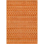 Rug Unique Loom Moroccan Trellis Orange Rectangular 7' 0 x 10' 0