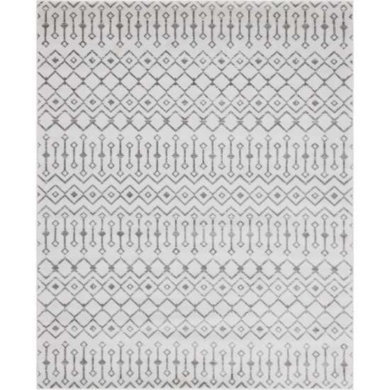 Rug Unique Loom Moroccan Trellis Ivory Rectangular 8' 0 x 10' 0