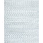 Rug Unique Loom Moroccan Trellis Light Blue Rectangular 8' 0 x 10' 0