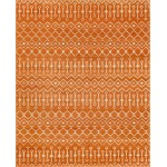 Rug Unique Loom Moroccan Trellis Orange Rectangular 8' 0 x 10' 0