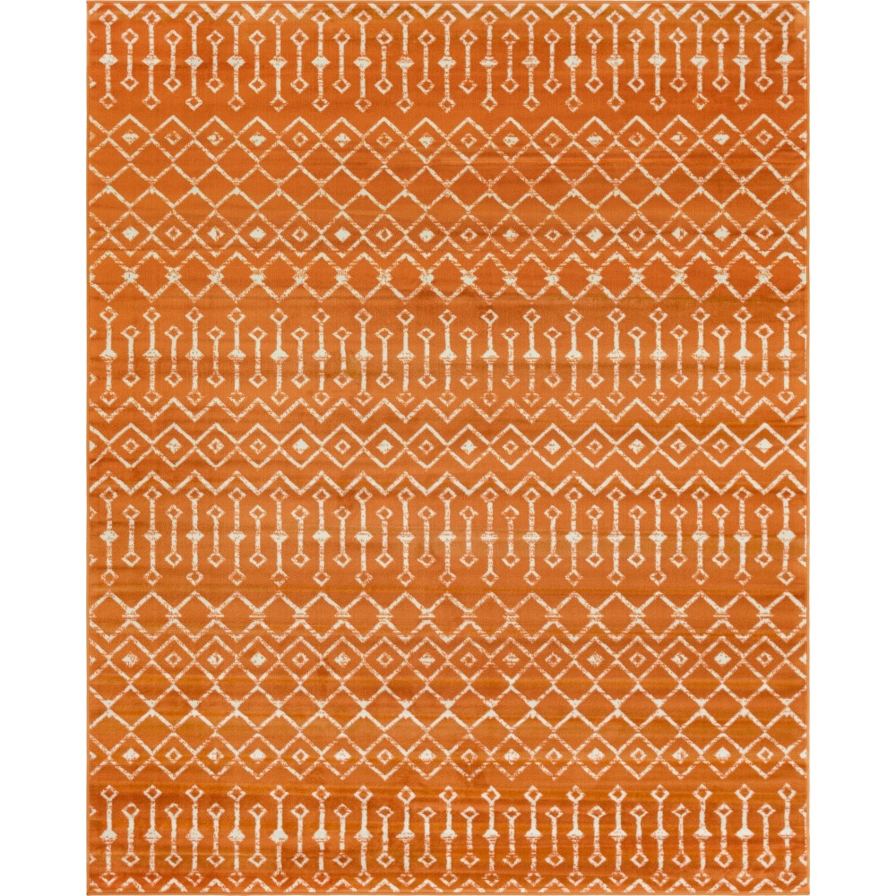 Rug Unique Loom Moroccan Trellis Orange Rectangular 8' 0 x 10' 0 Rug Unique Loom Moroccan Trellis Orange Rectangular 8' 0 x 10' 0