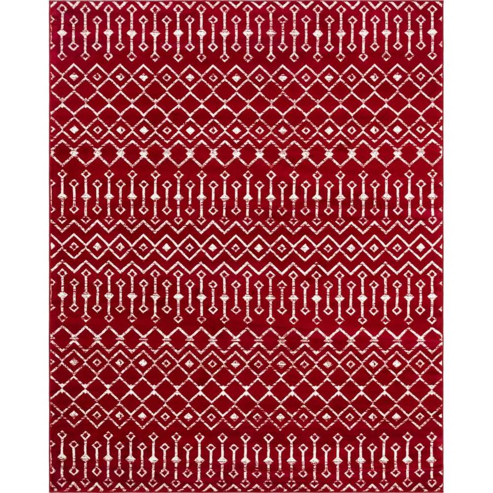 Rug Unique Loom Moroccan Trellis Red Rectangular 8' 0 x 10' 0 Rug Unique Loom Moroccan Trellis Red Rectangular 8' 0 x 10' 0
