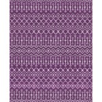 Rug Unique Loom Moroccan Trellis Violet Rectangular 8' 0 x 10' 0