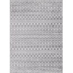 Rug Unique Loom Moroccan Trellis Dark Gray Rectangular 8' 0 x 11' 0