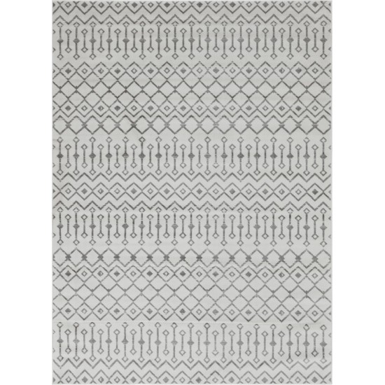 Rug Unique Loom Moroccan Trellis Ivory Rectangular 8' 0 x 11' 0