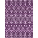 Rug Unique Loom Moroccan Trellis Violet Rectangular 8' 0 x 11' 0