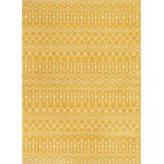 Rug Unique Loom Moroccan Trellis Yellow Rectangular 8' 0 x 11' 0