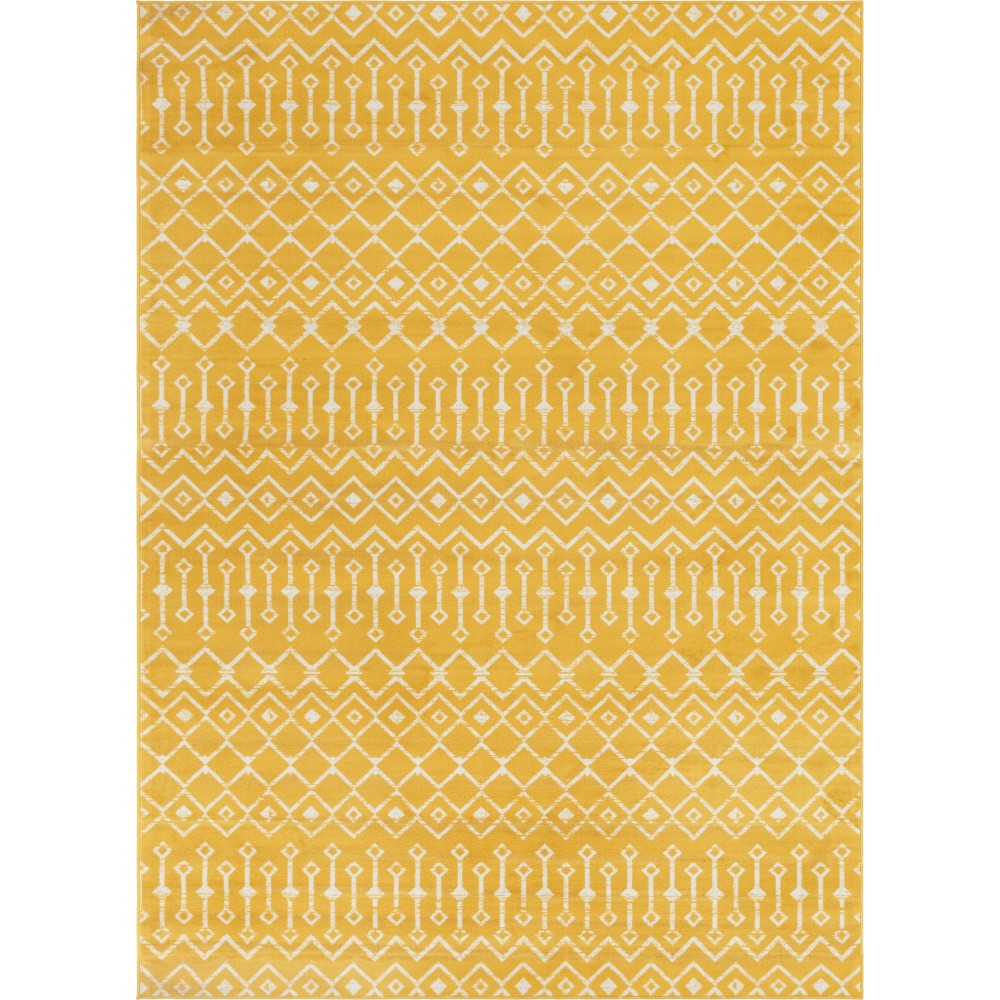 Rug Unique Loom Moroccan Trellis Yellow Rectangular 8' 0 x 11' 0 Rug Unique Loom Moroccan Trellis Yellow Rectangular 8' 0 x 11' 0