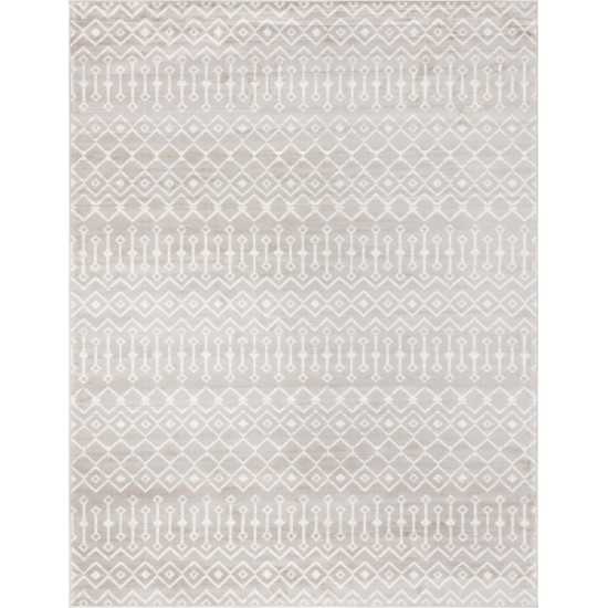 Rug Unique Loom Moroccan Trellis Beige Rectangular 9' 0 x 12' 0