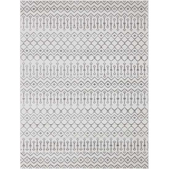 Rug Unique Loom Moroccan Trellis Ivory Rectangular 9' 0 x 12' 0