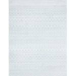 Rug Unique Loom Moroccan Trellis Light Blue Rectangular 9' 0 x 12' 0