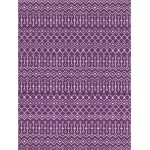 Rug Unique Loom Moroccan Trellis Violet Rectangular 9' 0 x 12' 0