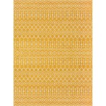 Rug Unique Loom Moroccan Trellis Yellow Rectangular 9' 0 x 12' 0