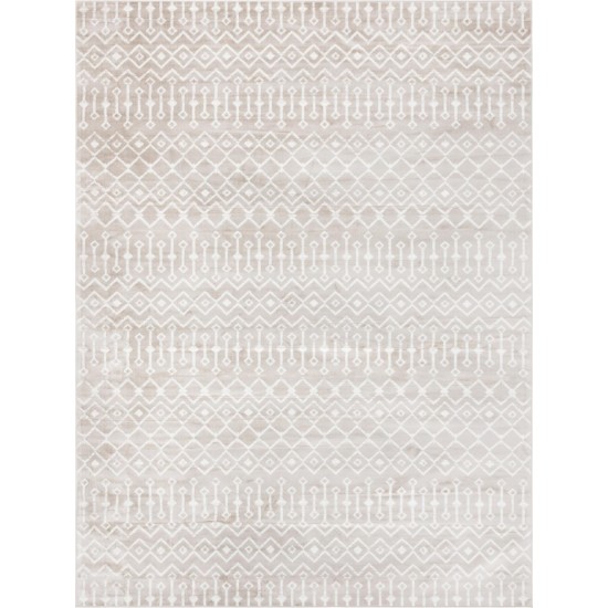 Rug Unique Loom Moroccan Trellis Beige Rectangular 9' 10 x 13' 0