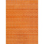 Rug Unique Loom Moroccan Trellis Orange Rectangular 9' 10 x 13' 0