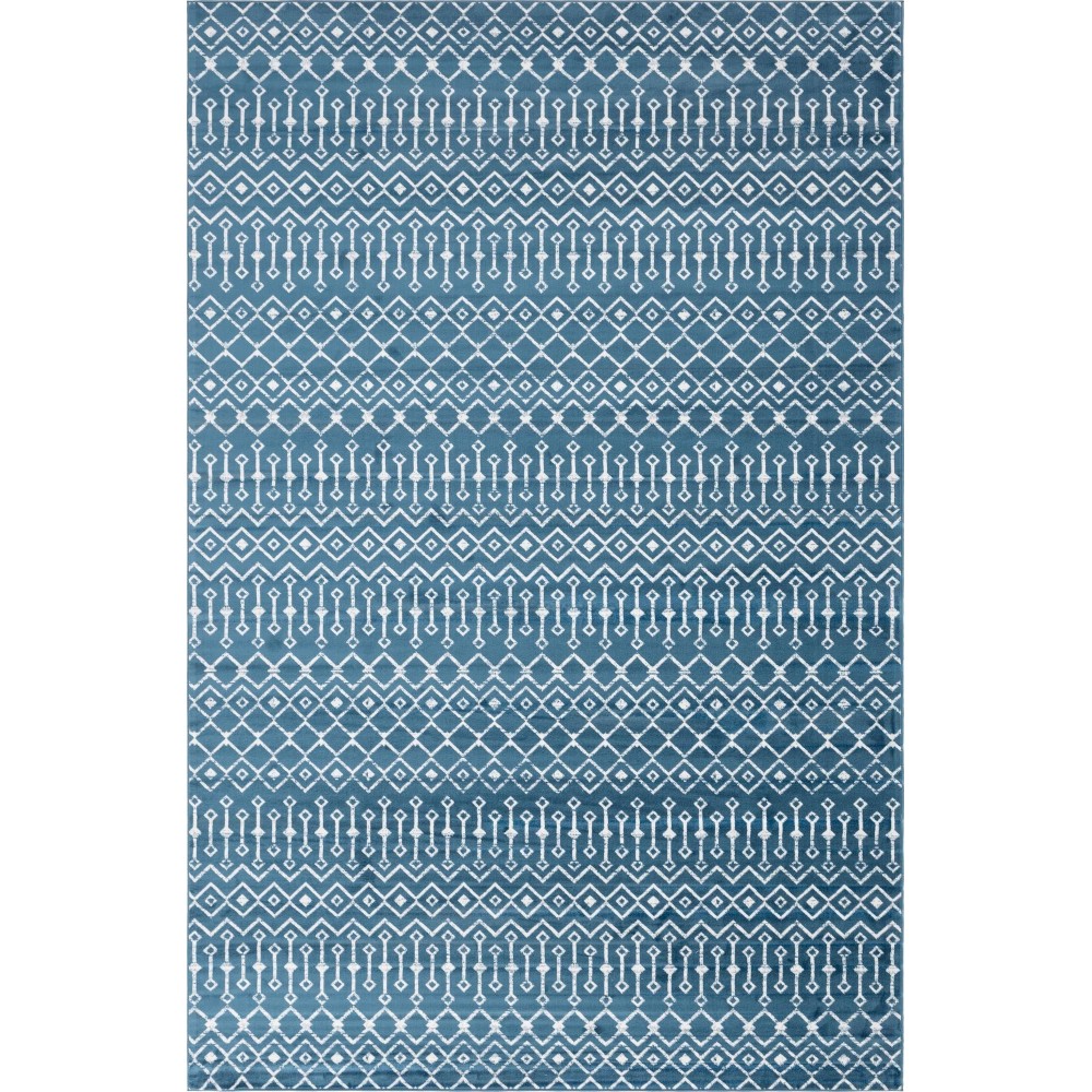 Rug Unique Loom Moroccan Trellis Dark Blue Rectangular 10' 8 x 16' 5 Rug Unique Loom Moroccan Trellis Dark Blue Rectangular 10' 8 x 16' 5
