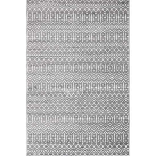 Rug Unique Loom Moroccan Trellis Dark Gray Rectangular 10' 8 x 16' 5