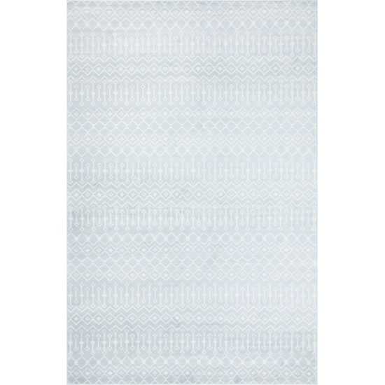 Rug Unique Loom Moroccan Trellis Light Blue Rectangular 10' 8 x 16' 5