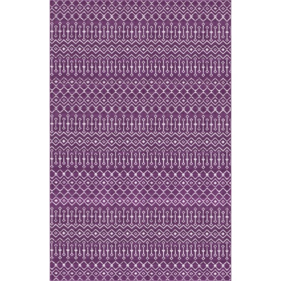 Rug Unique Loom Moroccan Trellis Violet Rectangular 10' 8 x 16' 5