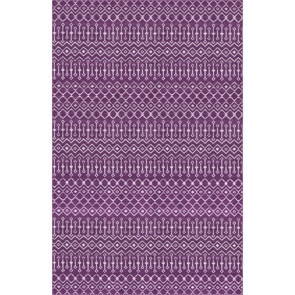 Rug Unique Loom Moroccan Trellis Violet Rectangular 10' 8 x 16' 5 Rug Unique Loom Moroccan Trellis Violet Rectangular 10' 8 x 16' 5