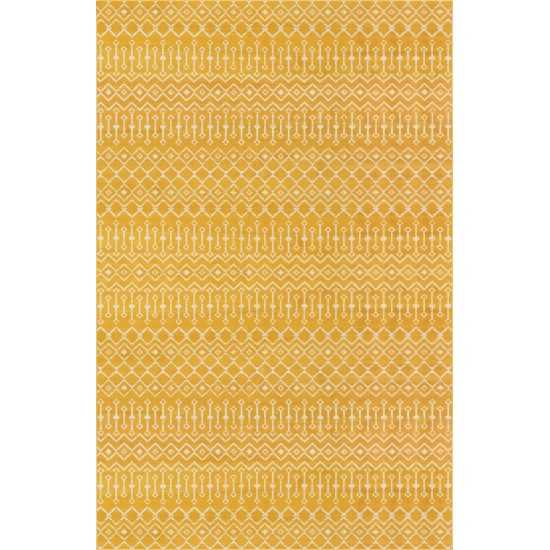 Rug Unique Loom Moroccan Trellis Yellow Rectangular 10' 8 x 16' 5