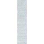 Rug Unique Loom Moroccan Trellis Light Blue Runner 2' 0 x 9' 10