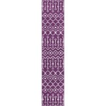 Rug Unique Loom Moroccan Trellis Violet Runner 2' 0 x 9' 10