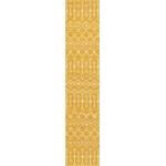 Rug Unique Loom Moroccan Trellis Yellow Runner 2' 0 x 9' 10