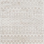 Rug Unique Loom Moroccan Trellis Beige Square 6' 0 x 6' 0