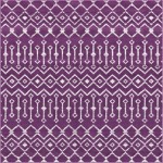 Rug Unique Loom Moroccan Trellis Violet Square 6' 0 x 6' 0