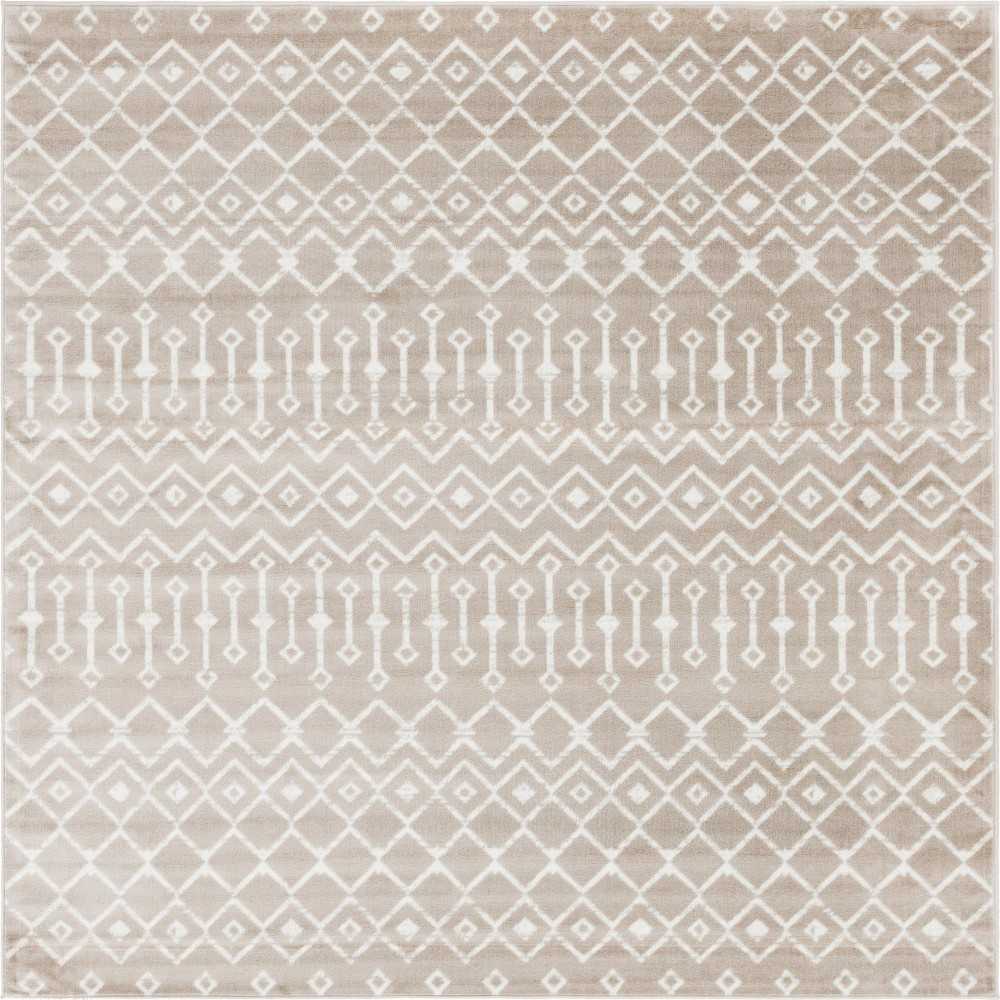 Rug Unique Loom Moroccan Trellis Beige Square 8' 0 x 8' 0 Rug Unique Loom Moroccan Trellis Beige Square 8' 0 x 8' 0