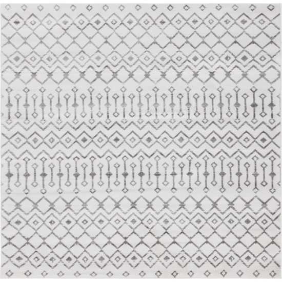 Rug Unique Loom Moroccan Trellis Ivory Square 8' 0 x 8' 0