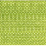 Rug Unique Loom Moroccan Trellis Green Square 8' 0 x 8' 0