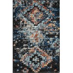 Rug Unique Loom Morocco Navy Blue Rectangular 2' 2 x 3' 0