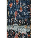 Rug Unique Loom Morocco Navy Blue Rectangular 2' 2 x 3' 0