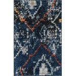 Rug Unique Loom Morocco Navy Blue Rectangular 2' 2 x 3' 0