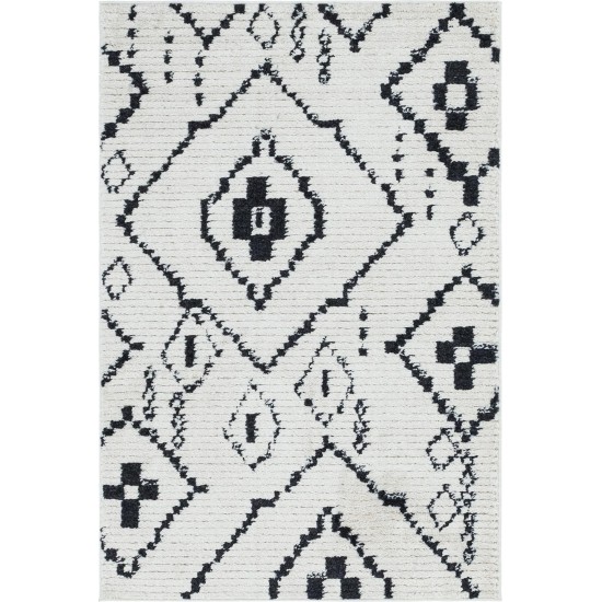 Rug Unique Loom Morocco Ivory Rectangular 4' 0 x 6' 0