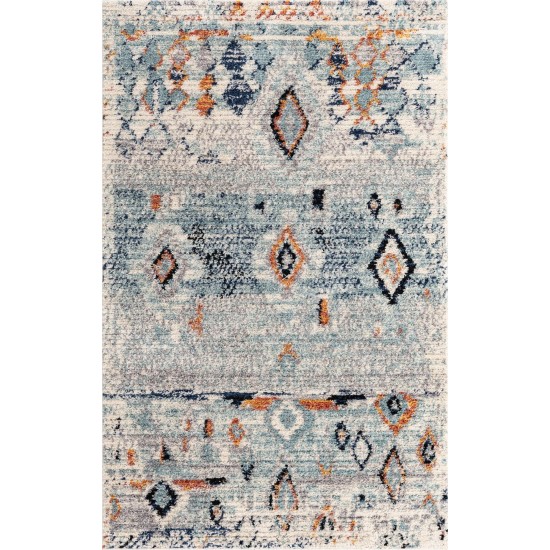 Rug Unique Loom Morocco Ivory Rectangular 5' 0 x 8' 0