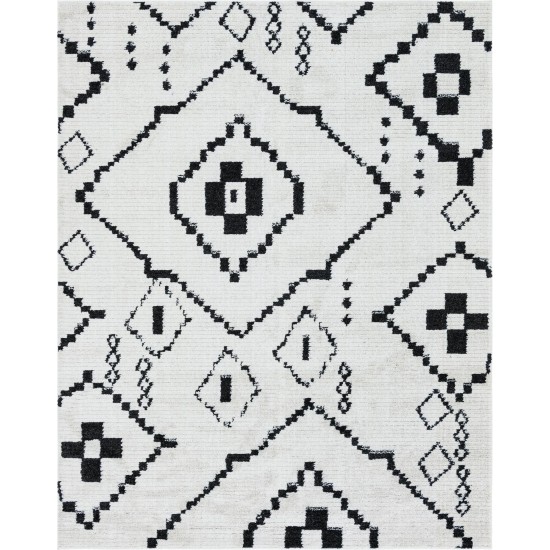 Rug Unique Loom Morocco Ivory Rectangular 8' 0 x 10' 0