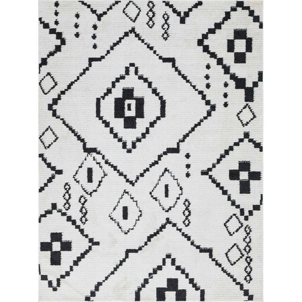 Rug Unique Loom Morocco Ivory Rectangular 9' 0 x 12' 0 Rug Unique Loom Morocco Ivory Rectangular 9' 0 x 12' 0
