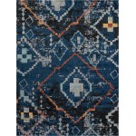 Rug Unique Loom Morocco Navy Blue Rectangular 9' 0 x 12' 0