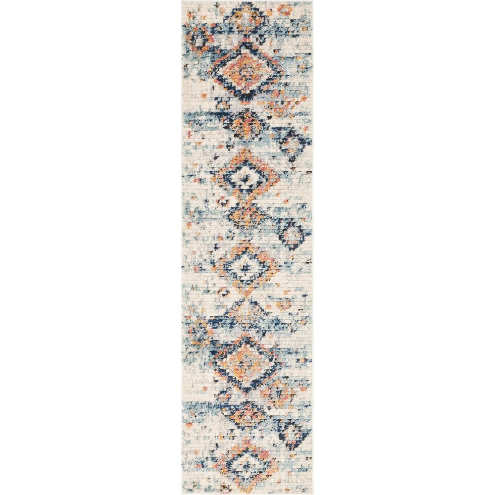 Rug Unique Loom Morocco Ivory Runner 2' 7 x 10' 0