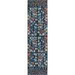 Rug Unique Loom Morocco Navy Blue Runner 2' 7 x 10' 0